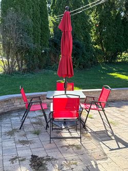 Patio table with 4 chairs