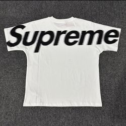 FW22 Supreme Intarsia S/S Top tee size LARGE white and black T-Shirt