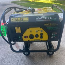 Champion Generator DUAL FUEL 4375/3500 Watts LIKE NEW