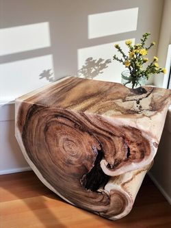 End Side Console Pedestal Table 