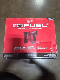 Milwaukee 18 gauge 1/4" Narrow Crown Stapler
