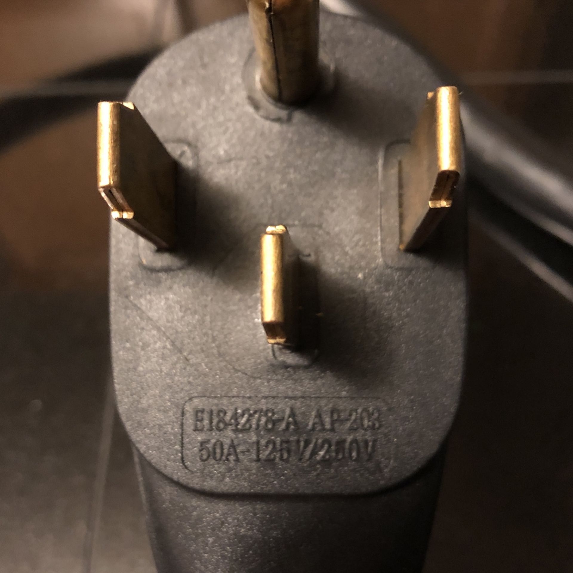 48” 6 Gauge 240v Electrical Power Cord - 4 Wire