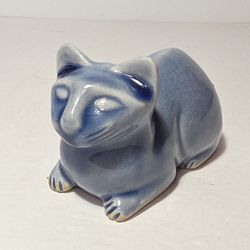 Blue Cat Sphinx Figurine