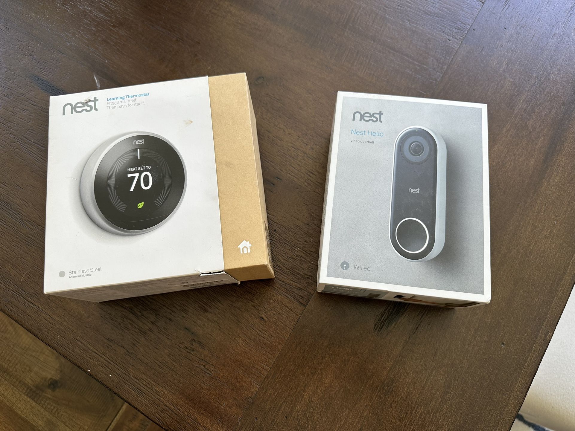 Nest Thermostat And Doorbell