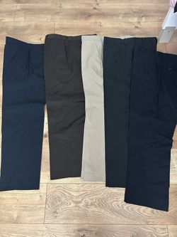 Lot of 5 Dress Pants Mixed Colors 34x29