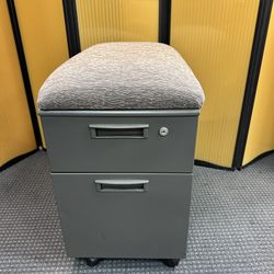 Mobile Filing / Storage Cabinet With Seat Cushion 