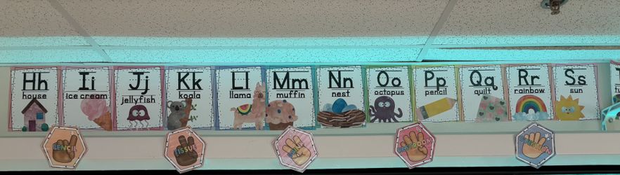 Classroom Alphabet Poster Cards