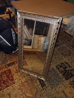 Unique Silver Framed Mirror