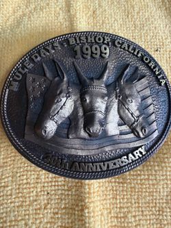 30th Anniversary in box 1999 BISHOP, CA MULE DAYS brass Ltd Edit 0217 Of 3000 $25