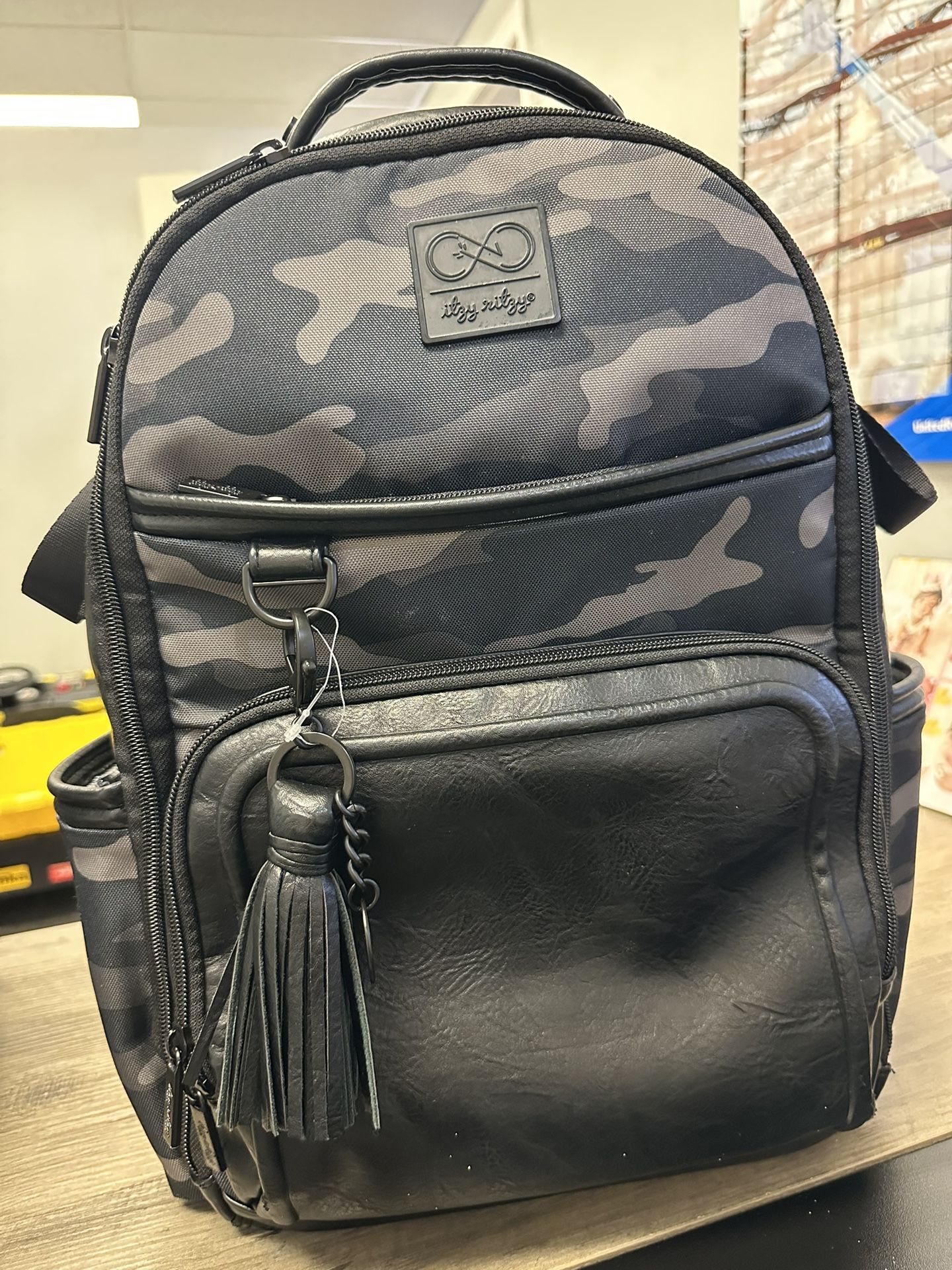 Large Black Itzy Ritzy Diaper Bag