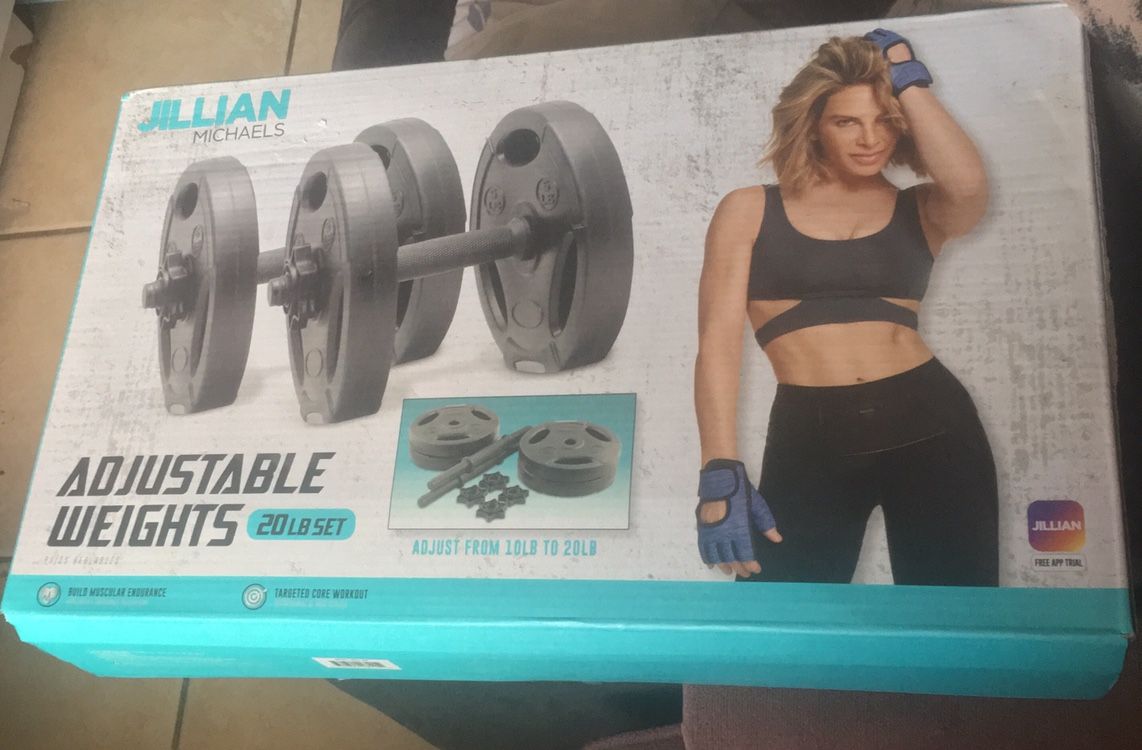 Jillian Michaels 20 Lb Pound ADJUSTABLE Weights