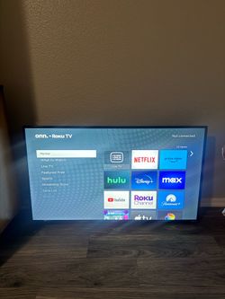 4k smart tv ONN. ROKU 43inch
