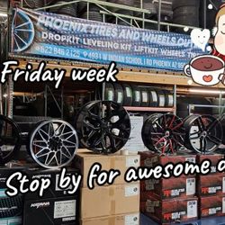 ✨ RINES NUEVOS. . ✨ ​OFERTA DE BLACK FRIDAY EN RINES EN PHOENIX TIRES AND WHEELS OUTLET ​¡Deje de manejar con rines aburridos de fábrica! Phoenix Tire