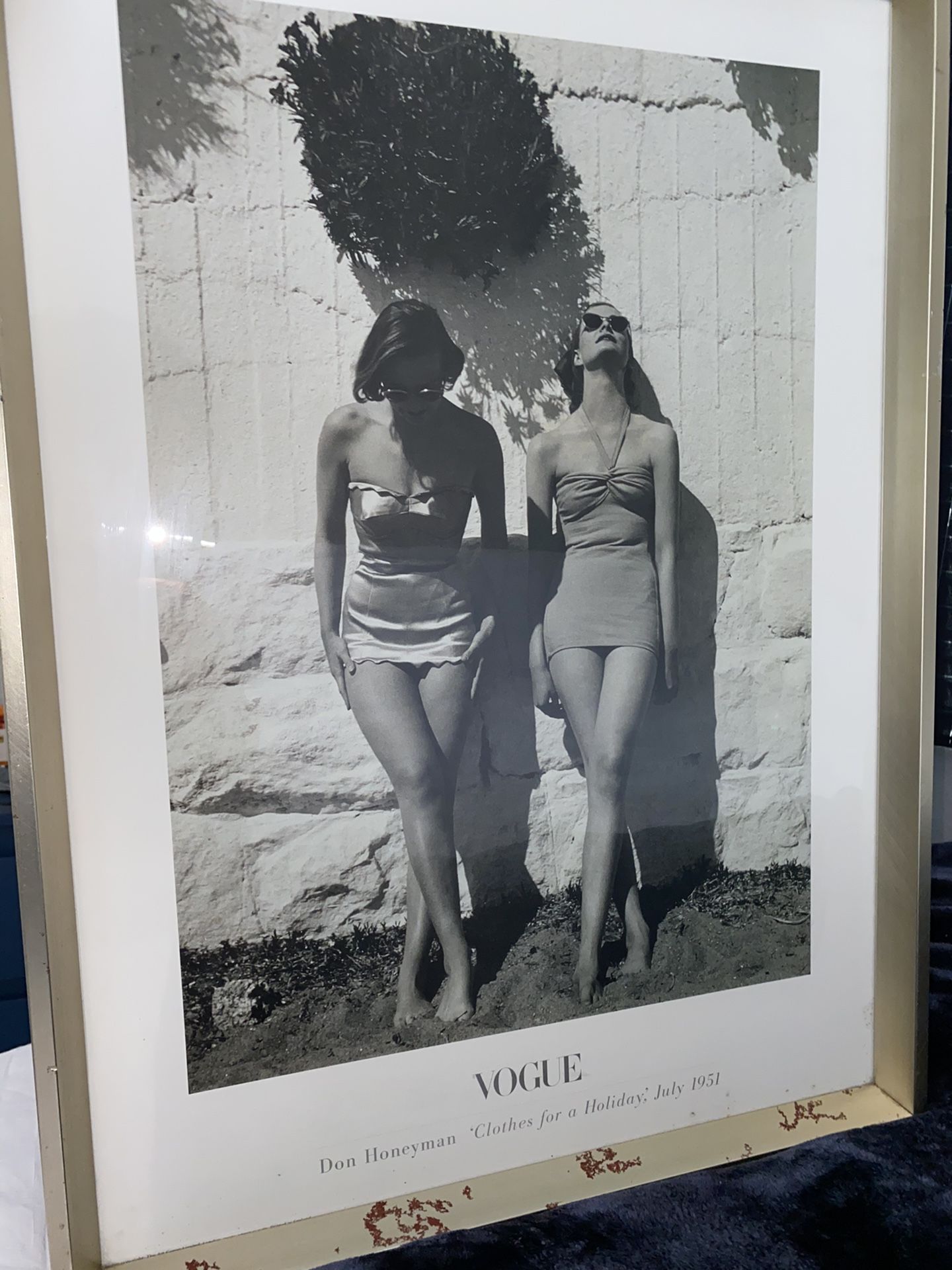 Z Gallerie -Vogue Vintage Home Decor Art- Don Honeyman ‘Clothes for a Holiday’, July 1951- I Can Deliver