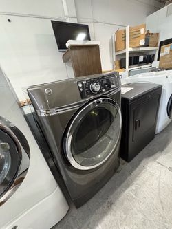 GE Front Load Dryer Graphite