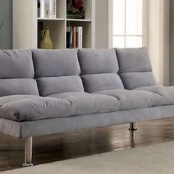 Modern Gray Futon Sofa Bed 🛋️ | New