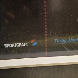 Full size air hockey table sportcraft turbo hockey.