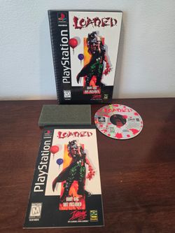 Loaded Long Box (PlayStation PS1) CIB Complete in Box with Manual + Foam  No Reg