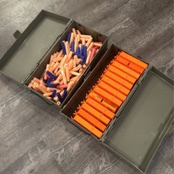 Nerf Ammo Boxes With 13 Nerf Magazines