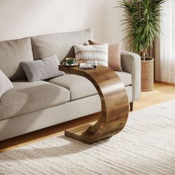 C-Shaped End Table