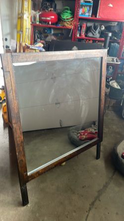 Wood mirror