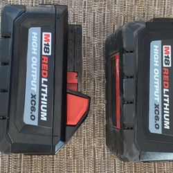 Milwaukee M 18 6Ah Batteries 2-pack 