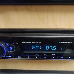 BLAUPUNKT AM FM BLUETOOTH USB AUX DETACHABLE FACEPLATE REMOVE CONTROL NOT CD PLAYER