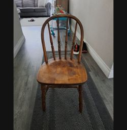Vintage Kids Wooden Chair