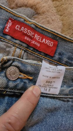 LEVI'S 550 WOMEN'S / BOYS CLASSIC RELAXED SIZE 14 S BLUE JEANS Daytona Beach