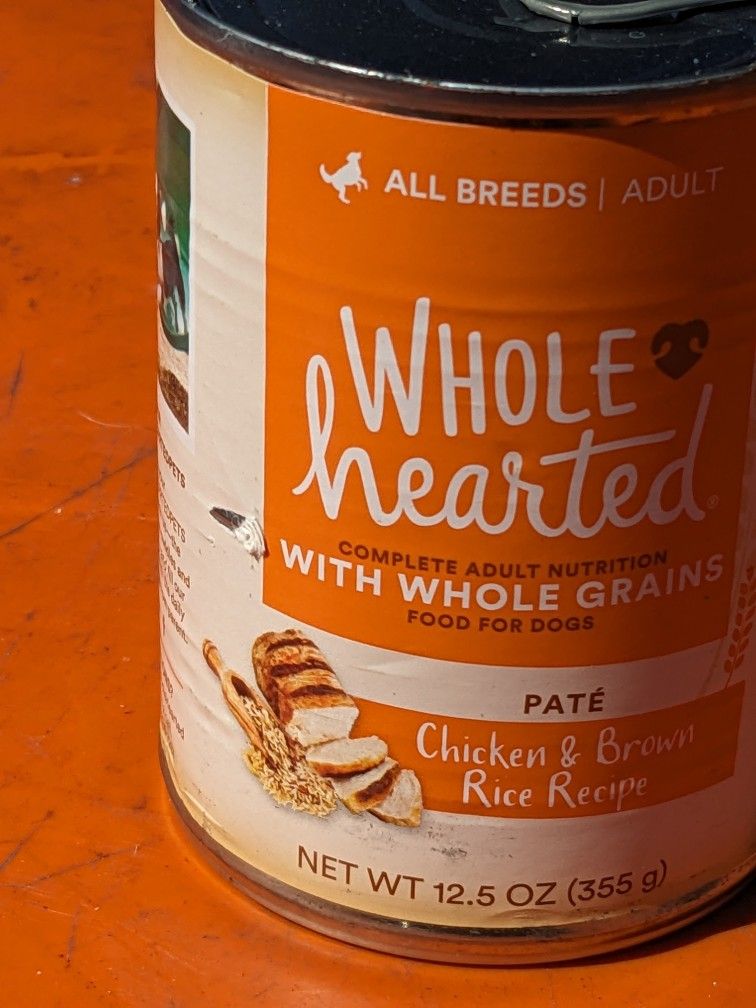 Whole hearted Chicken Dog Food 12 Cans