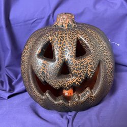 Halloween Round Faux Pumpkin 