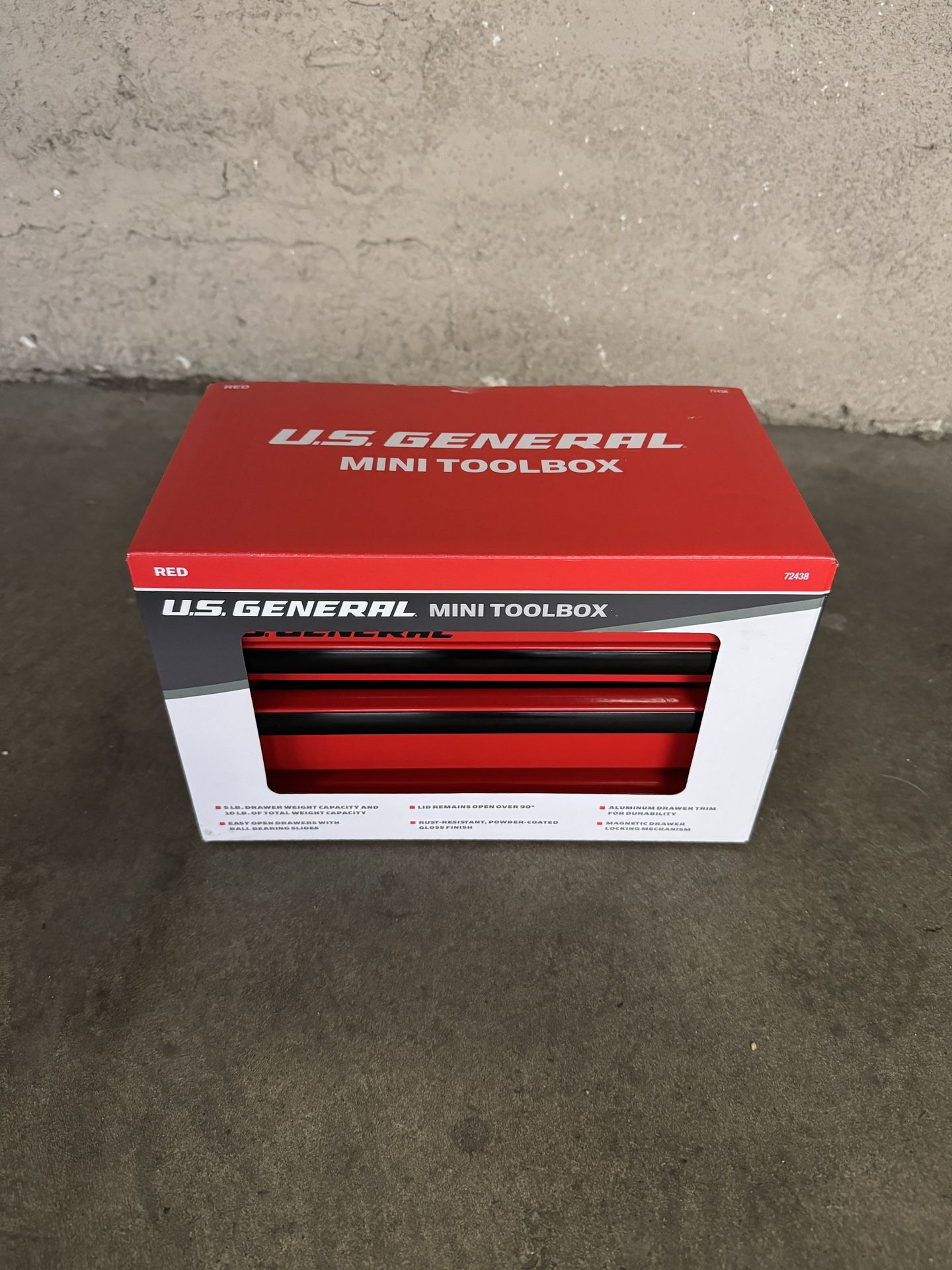 Harbor Freight US General Mini Toolbox - Red