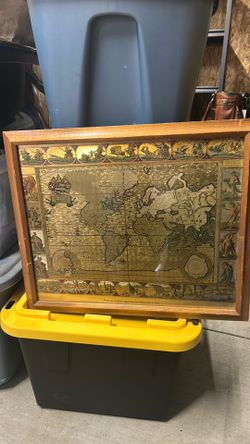 Gold Foil Etching from the Original Engraving by Moses Pitt in 1681