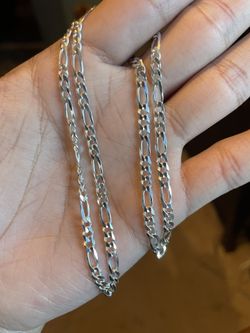 16” 3.2mm 925 Silver Figaro Chain