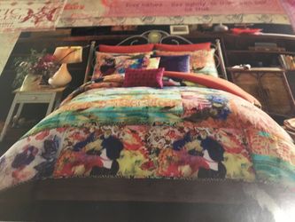 Tracy Porter Poetic Wanderlust “Willow” Boho Comforter & Sham Twin/Twin XL Hard To Find Set 