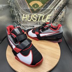 Nike Romaleos 4 Weightlifting Shoes Black Red Men's Size 9