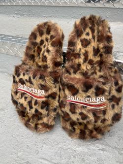 Cheetah print Balenciaga slides size 10.5 men’s