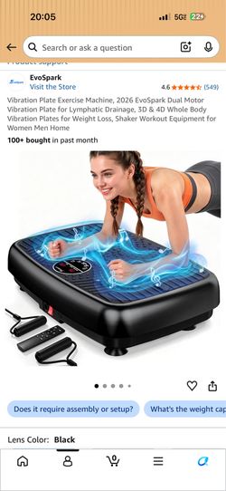 New Vibration Plate for Lymphatic Drainage, 3D & 4D Whole Body Vibration Plates for Weight Loss, Shaker Workout Equipment for Women Men Home