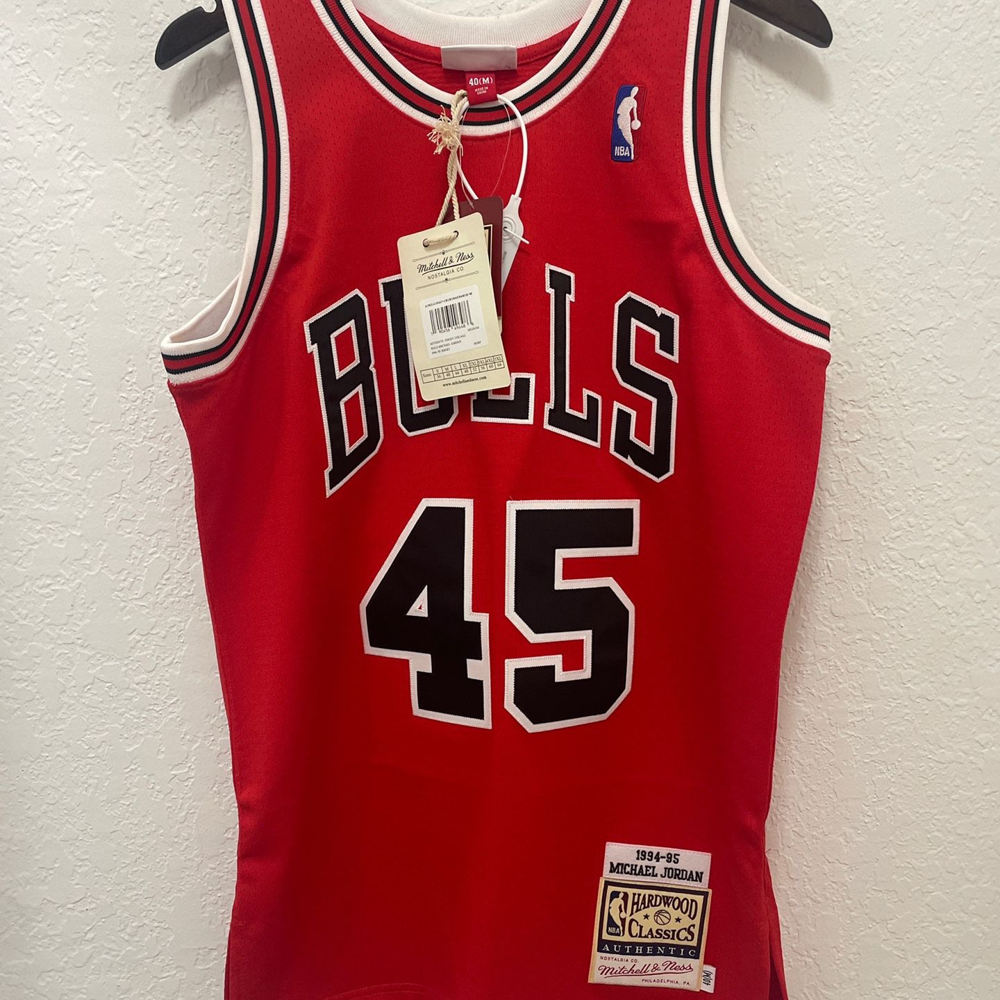 100% Authentic Michael Jordan Mitchell Ness 94 95 #45 Bulls
