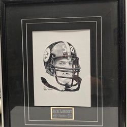 Jack Lambert Steelers #58 Framed Portrait Drawing
