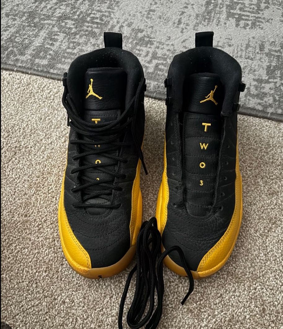 Black And Yellow 12s Jordans