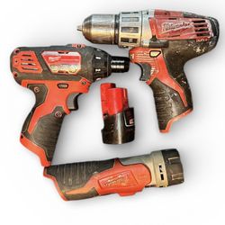 Milwaukee Set Of Drills Power Tools Cordless 