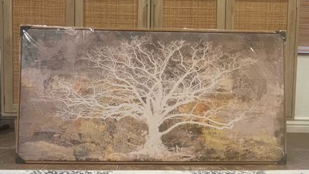 Framed Tree of Life Canvas Wall Art 24”x48”