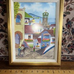 Framed Art Under Glass Nicely Framed 