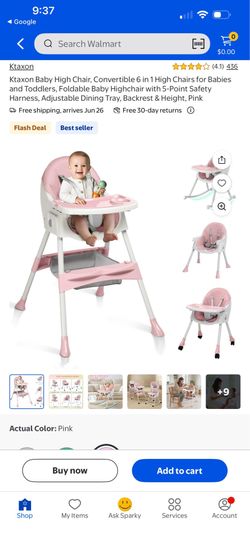 Ktaxon 6-in-1 Convertible Baby High Chair