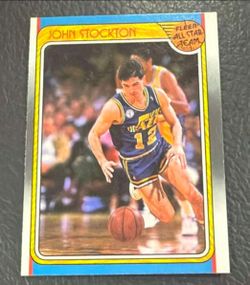 1988-89 Fleer John Stockton All-Star Card #127 - Utah Jazz HOF