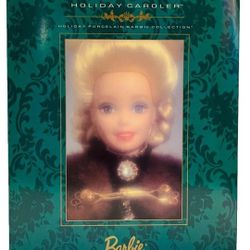 Vintage  Holiday Caroler Holiday Porcelain Barbie Collection Doll Christmas 1996
