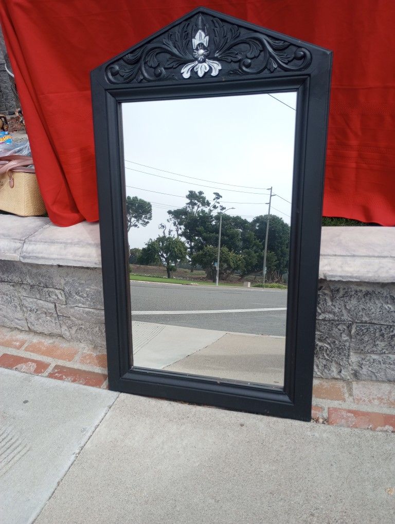 Hand Carved Mirror
