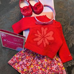 American Girl, Flower Sweater & Skirt, 2013 - - Excellent Condition, Complete, In Box