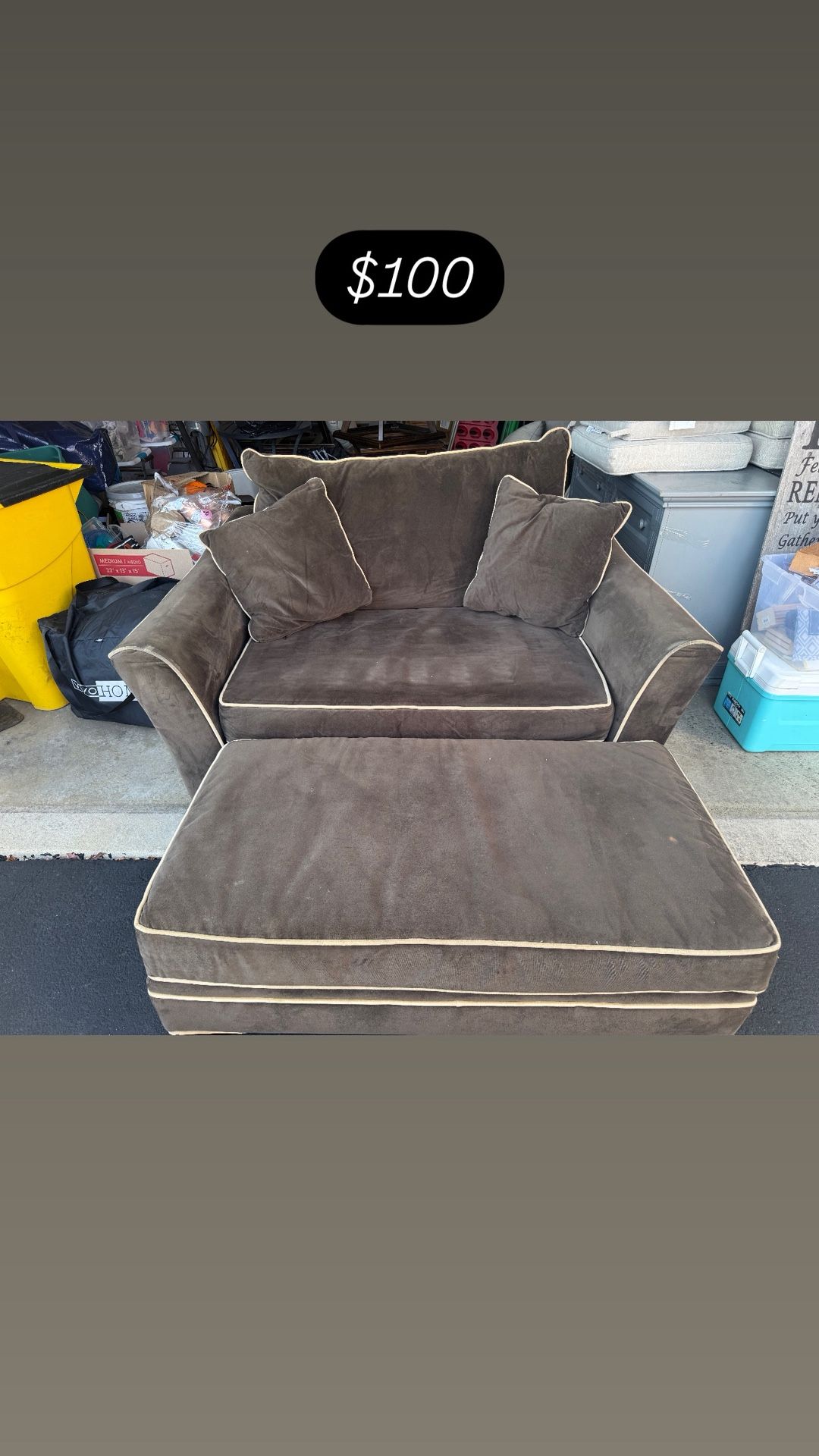 Lightly Used Loveseat And BOSE stereo System
